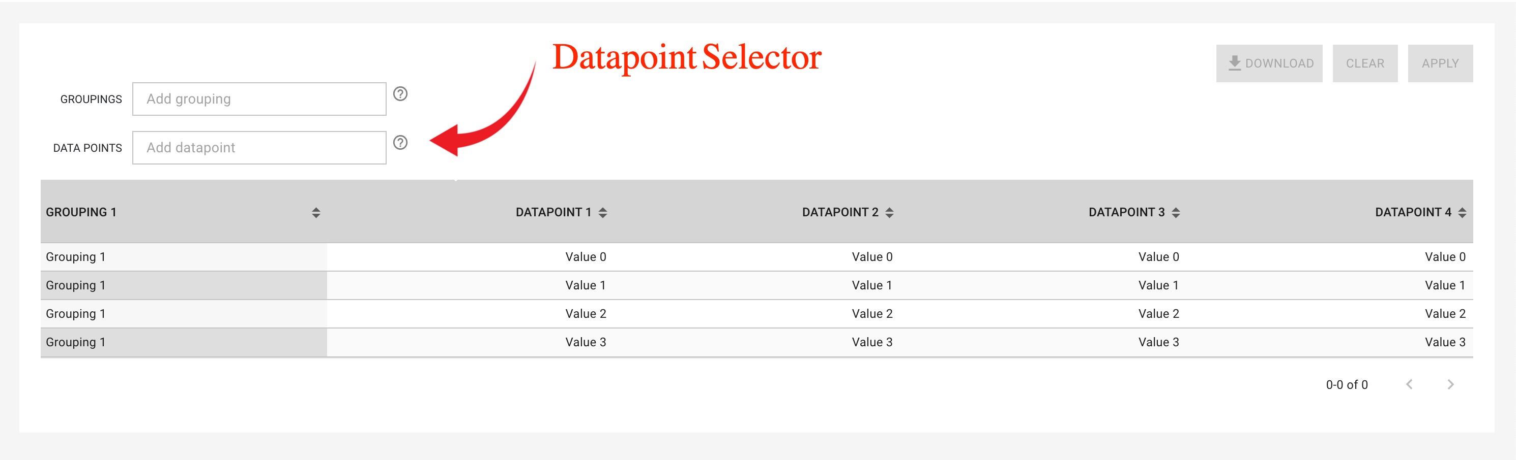 Data Point Selector