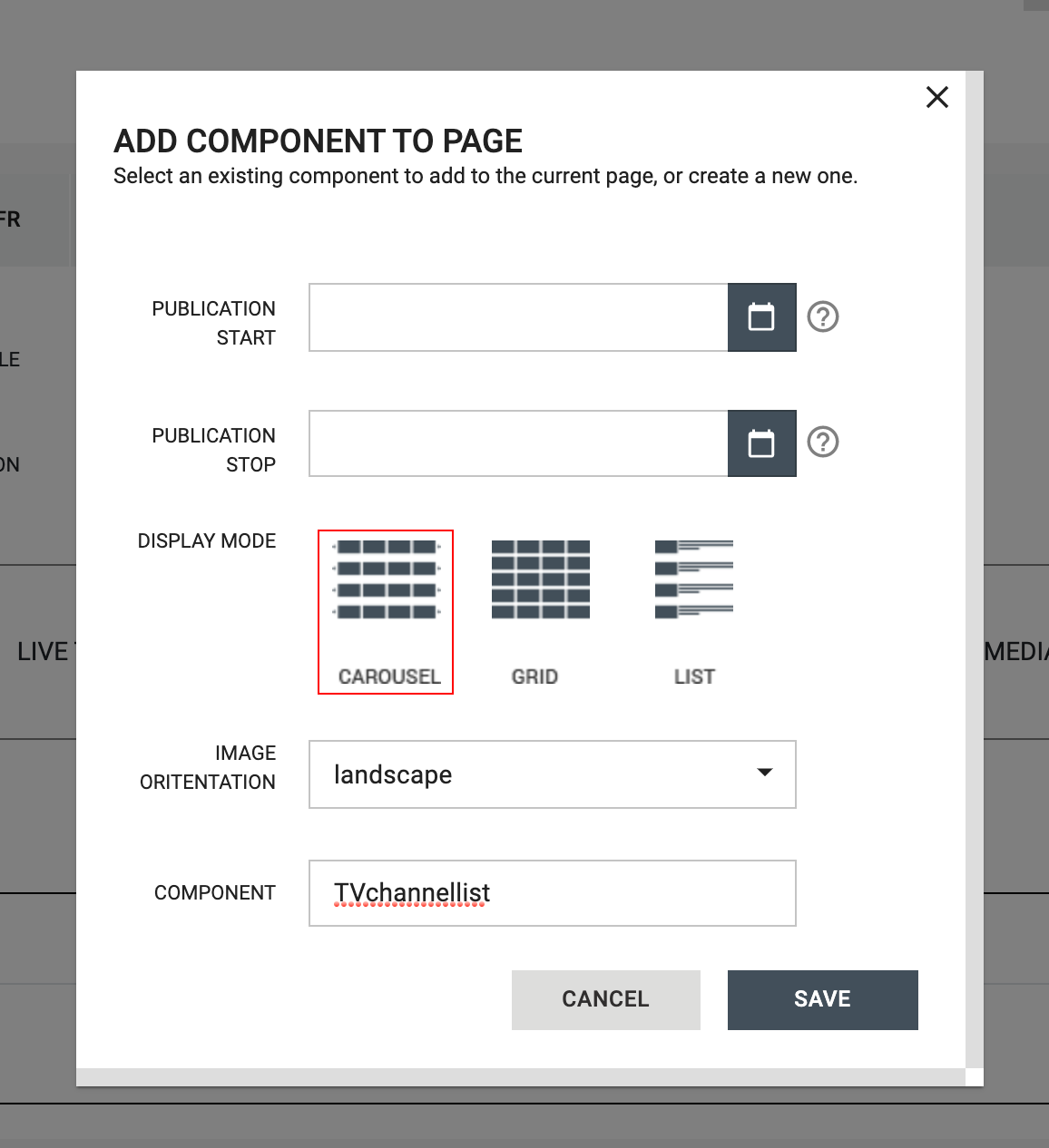 Customer Portal Page Components